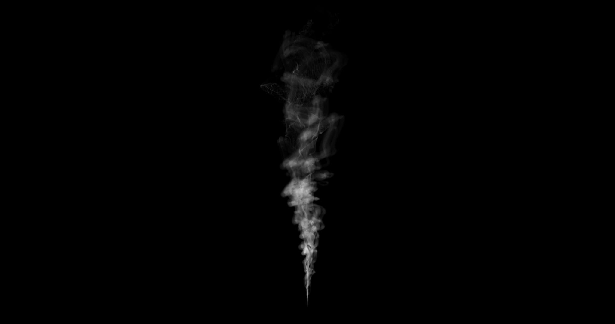 烟云或蒸汽运动的动画黑色背景视频的预览图