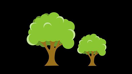 mg动态树木生长视频素材视频的预览图