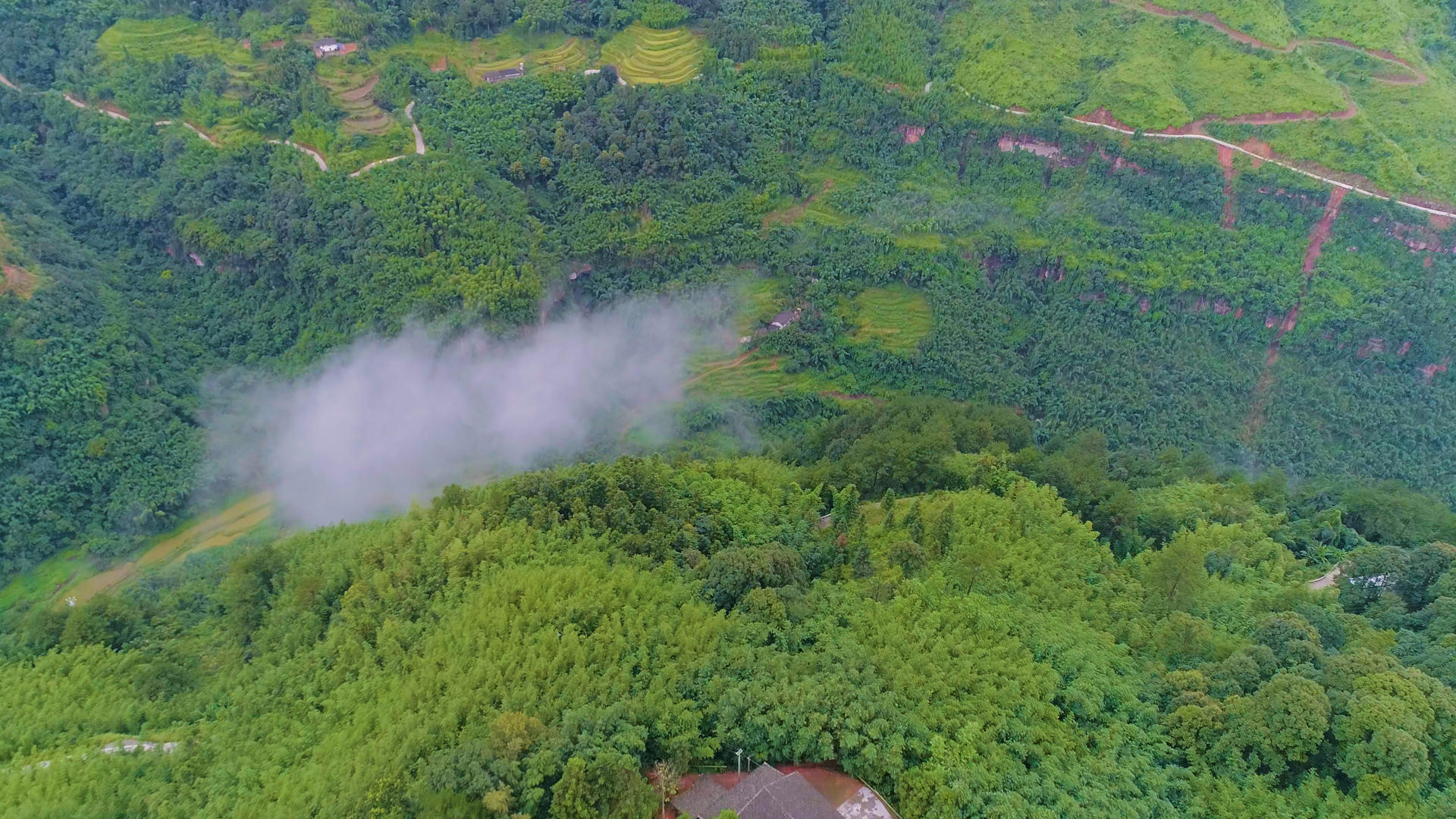 赤水竹海景区云雾航拍视频的预览图