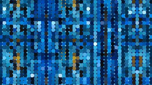 抽象的蓝色背景黄色针艺术风格视频的预览图