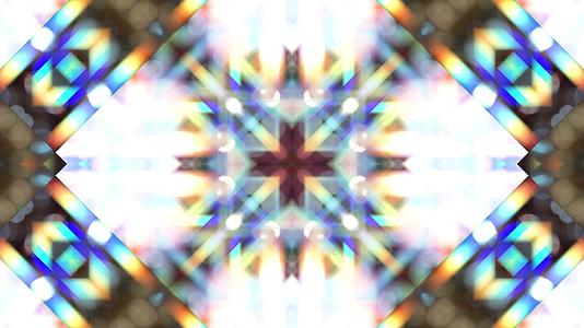 抽象甘蓝显影镜背景与光和晶体视频的预览图