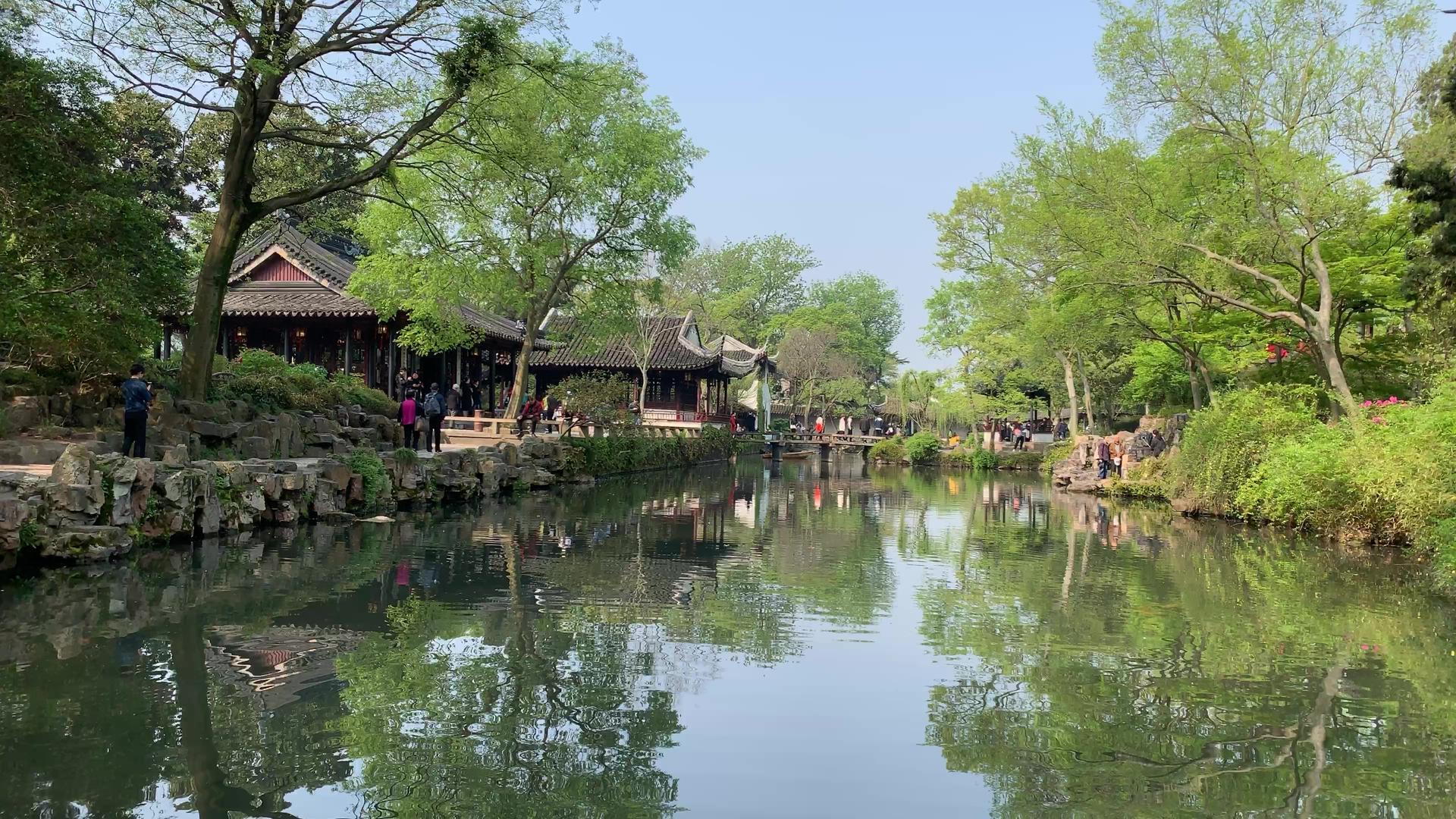 苏州拙政园景区4K延时视频视频的预览图