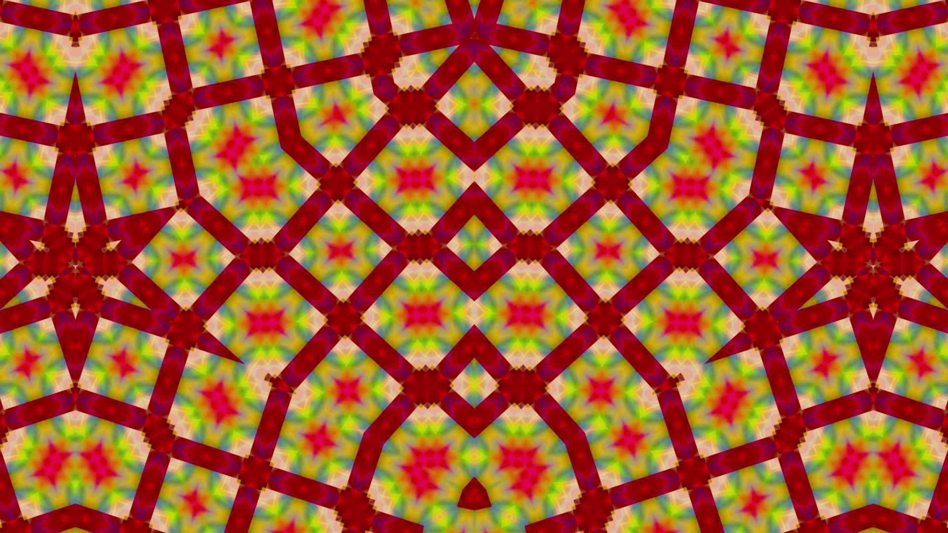抽象的红色和黄色背景与几何模式视频的预览图