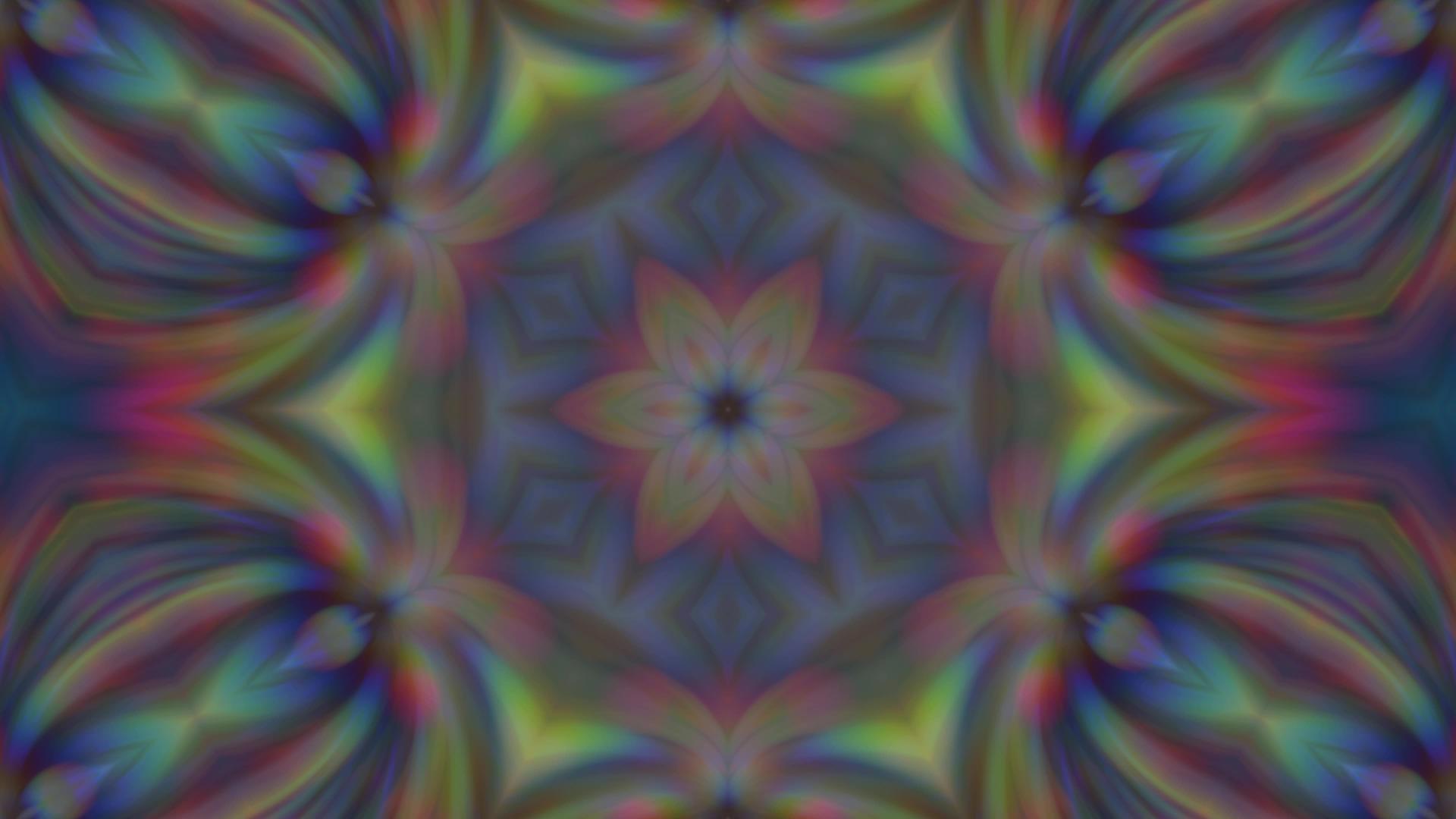 抽象多色背景mandalakaleidocope视频的预览图