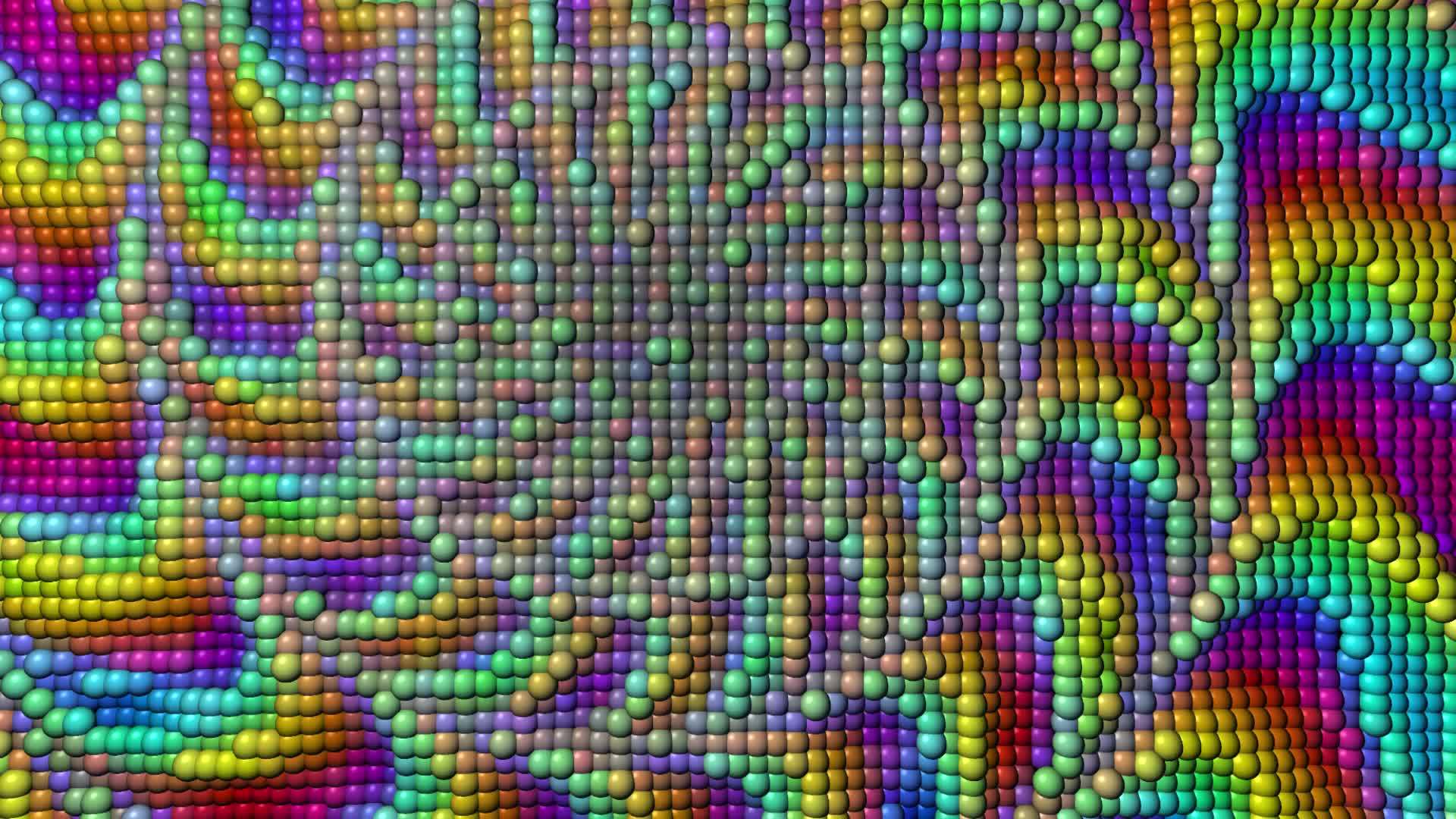 多彩球光谱模白镜抽象背景视频的预览图