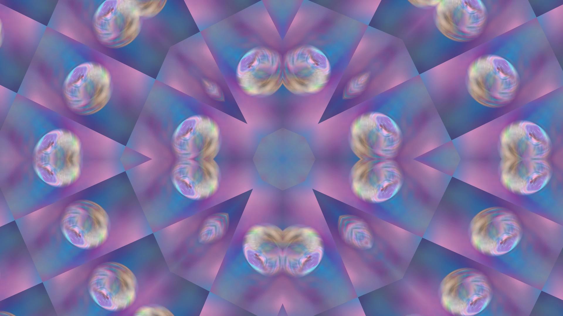抽象的蓝色千兆字背景与几何图案视频的预览图