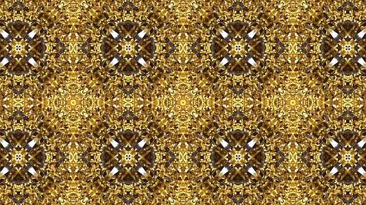 华尔兹金色千叶立体图案的几何视频的预览图