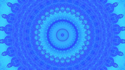 移动蓝色电力的抽象纹理aneonKaleidoscope视频的预览图