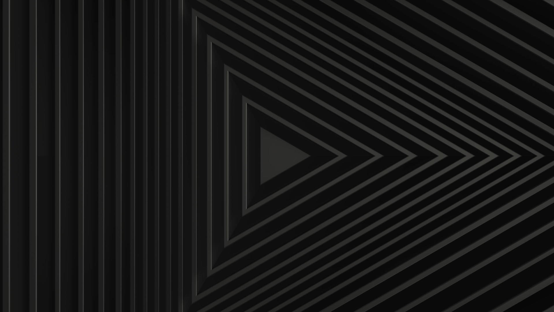 黑色极简主义抽象三角形图案具有移位效果视频的预览图