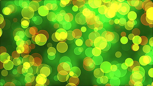 彩色绿色和黄色背景4k带bokeh运动图形视频的预览图