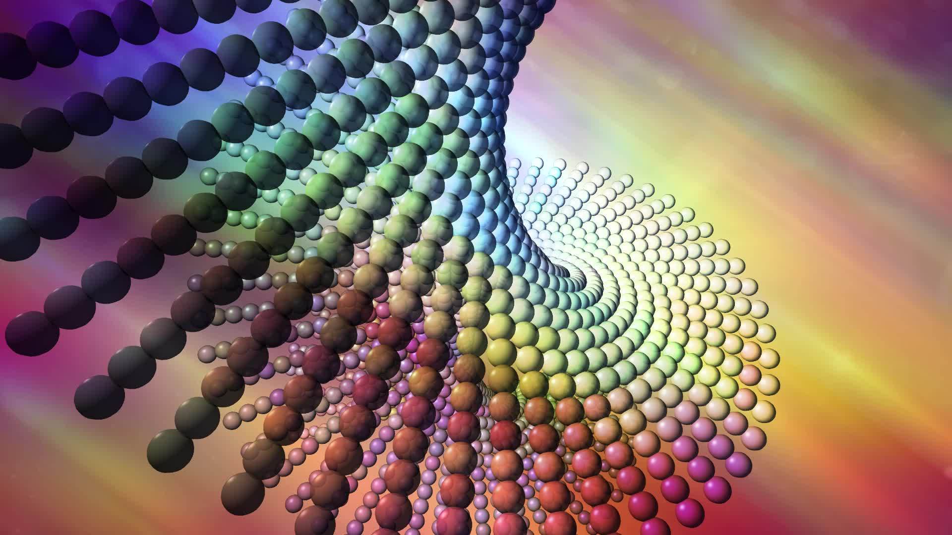 带有螺旋的抽象多色背景视频的预览图