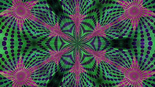 黑暗的绿色幻想模糊了粉色星星的抽象背景视频的预览图