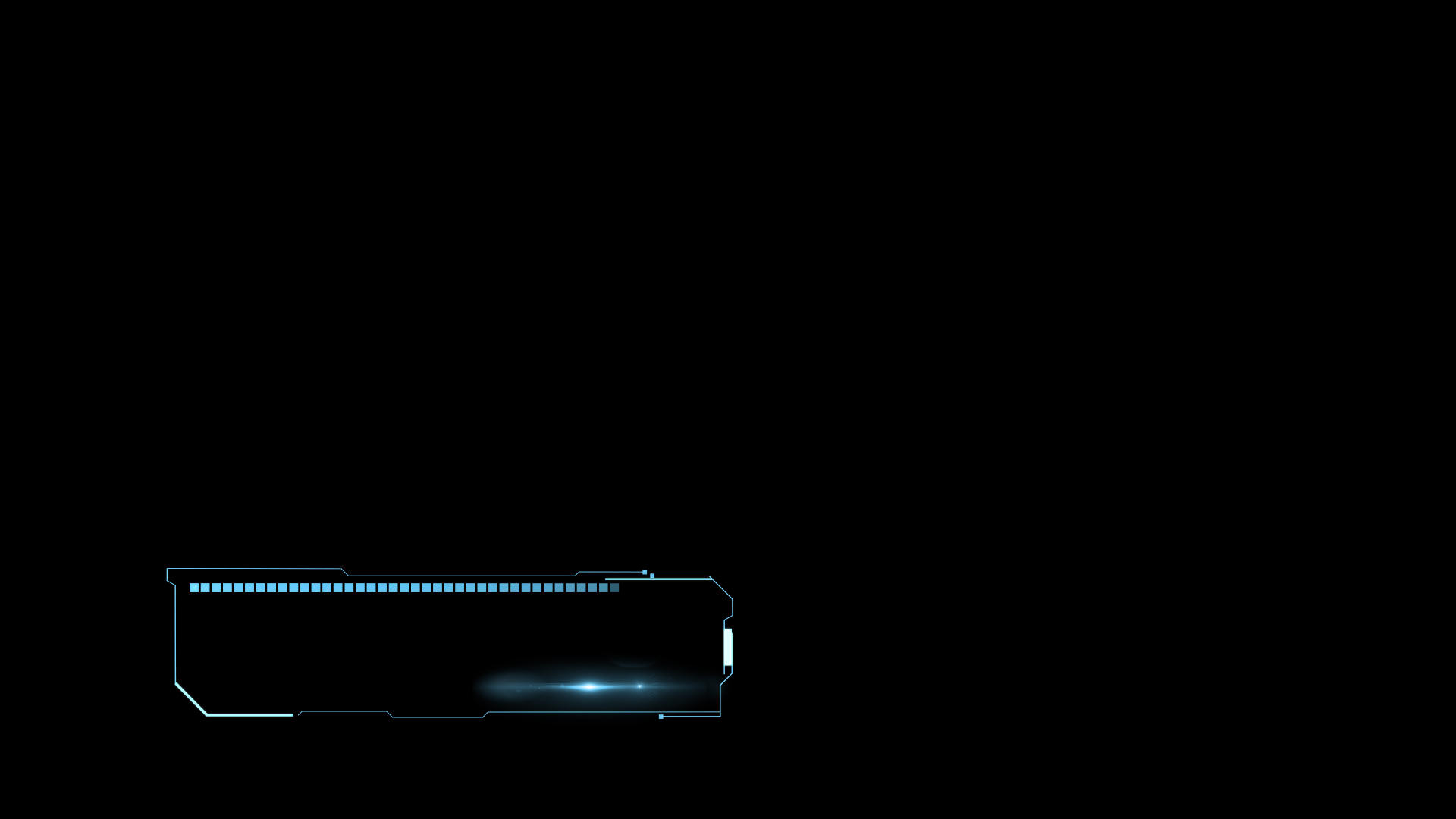 蓝色科技感字幕视频的预览图