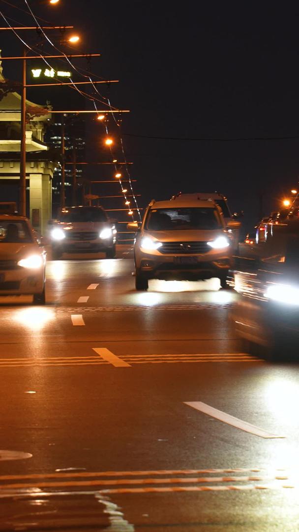 城市夜景灯光交通道路交通流量材料视频的预览图