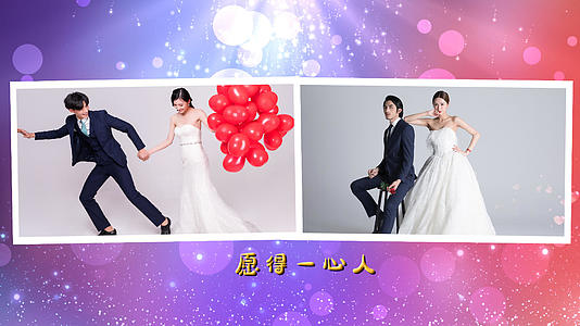 婚礼浪漫唯美婚礼相册PR模板视频的预览图