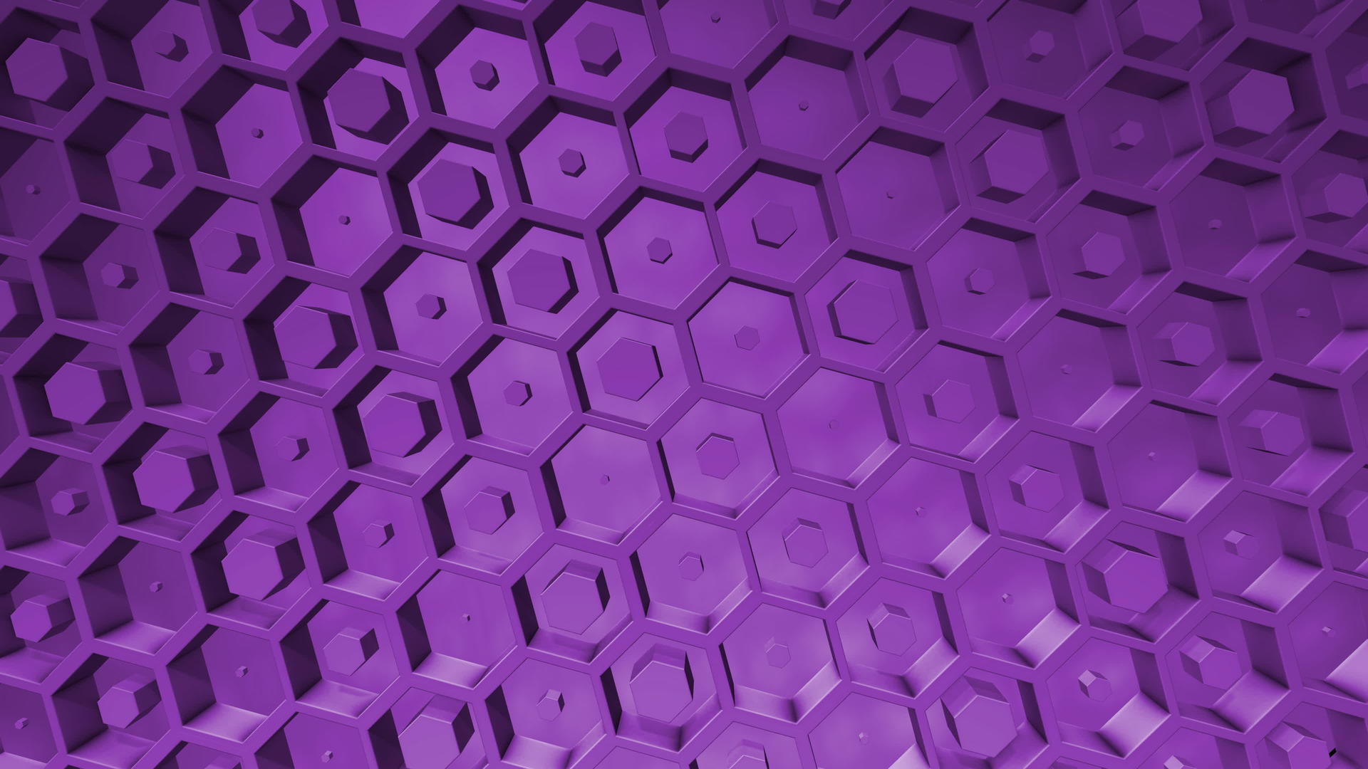 Lilac抽象六边形背景在商业背景框中随机移动3D视频的预览图