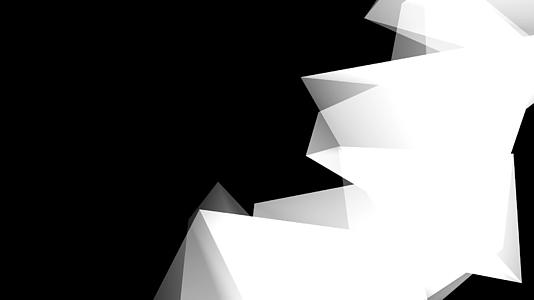 移动黑色背景色白色几何元素hd视频的预览图