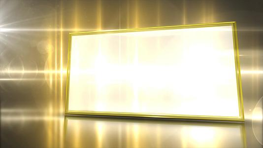 金色大气颁奖典礼相框边框动态光效视频元素视频的预览图