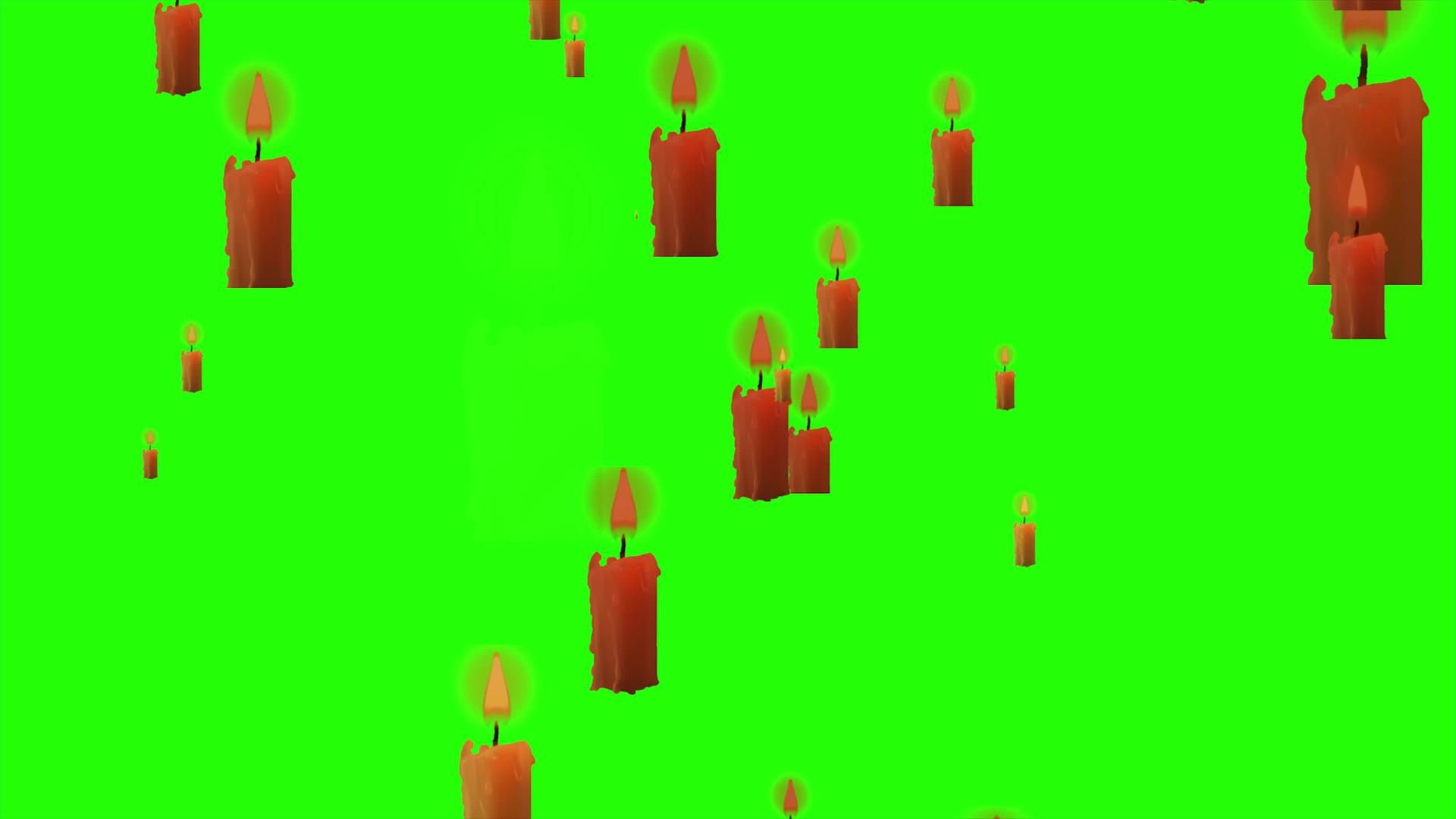 移动蜡烛无缝环动画背景视频的预览图