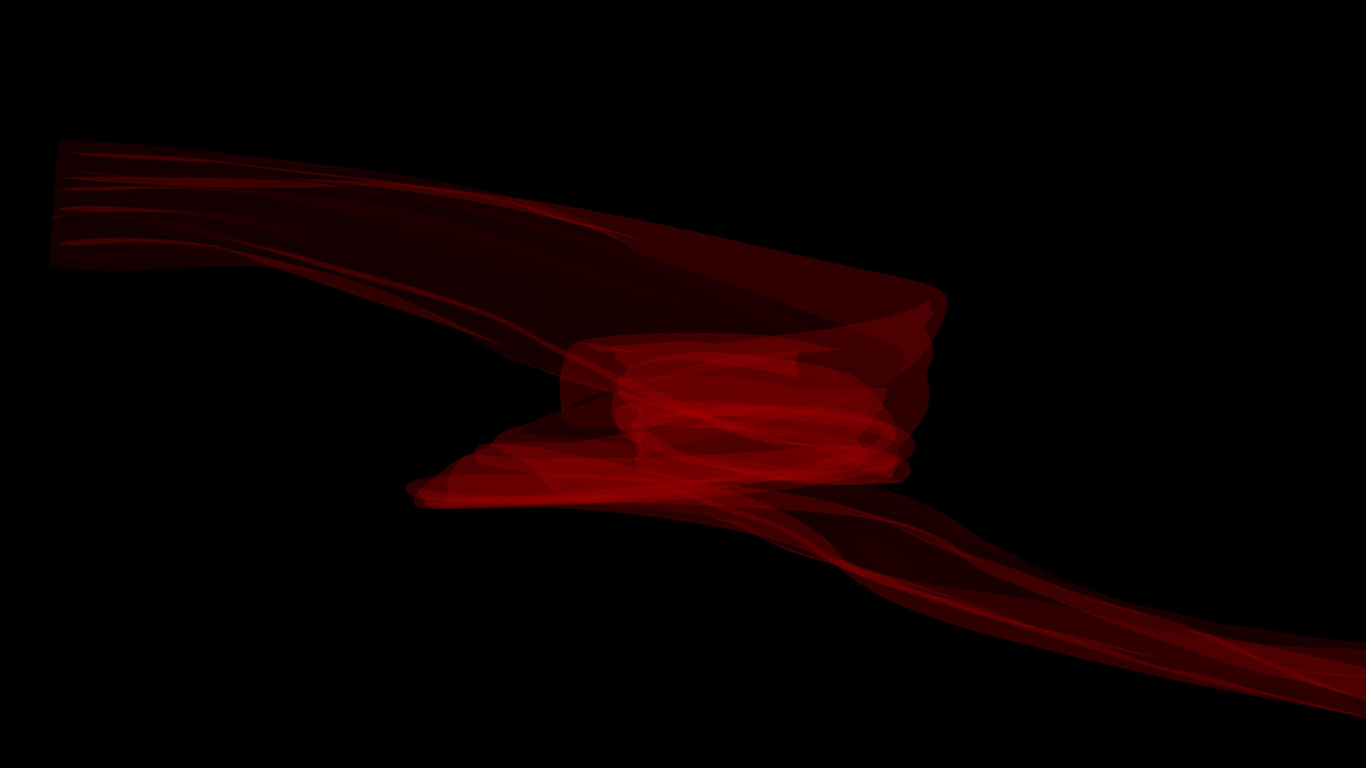 红色透明丝绸飘带视频的预览图