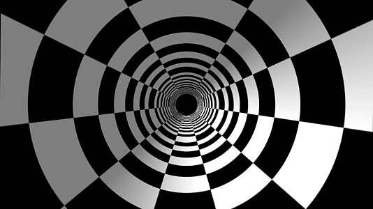 有白色和黑色的方形催眠隧道视频的预览图