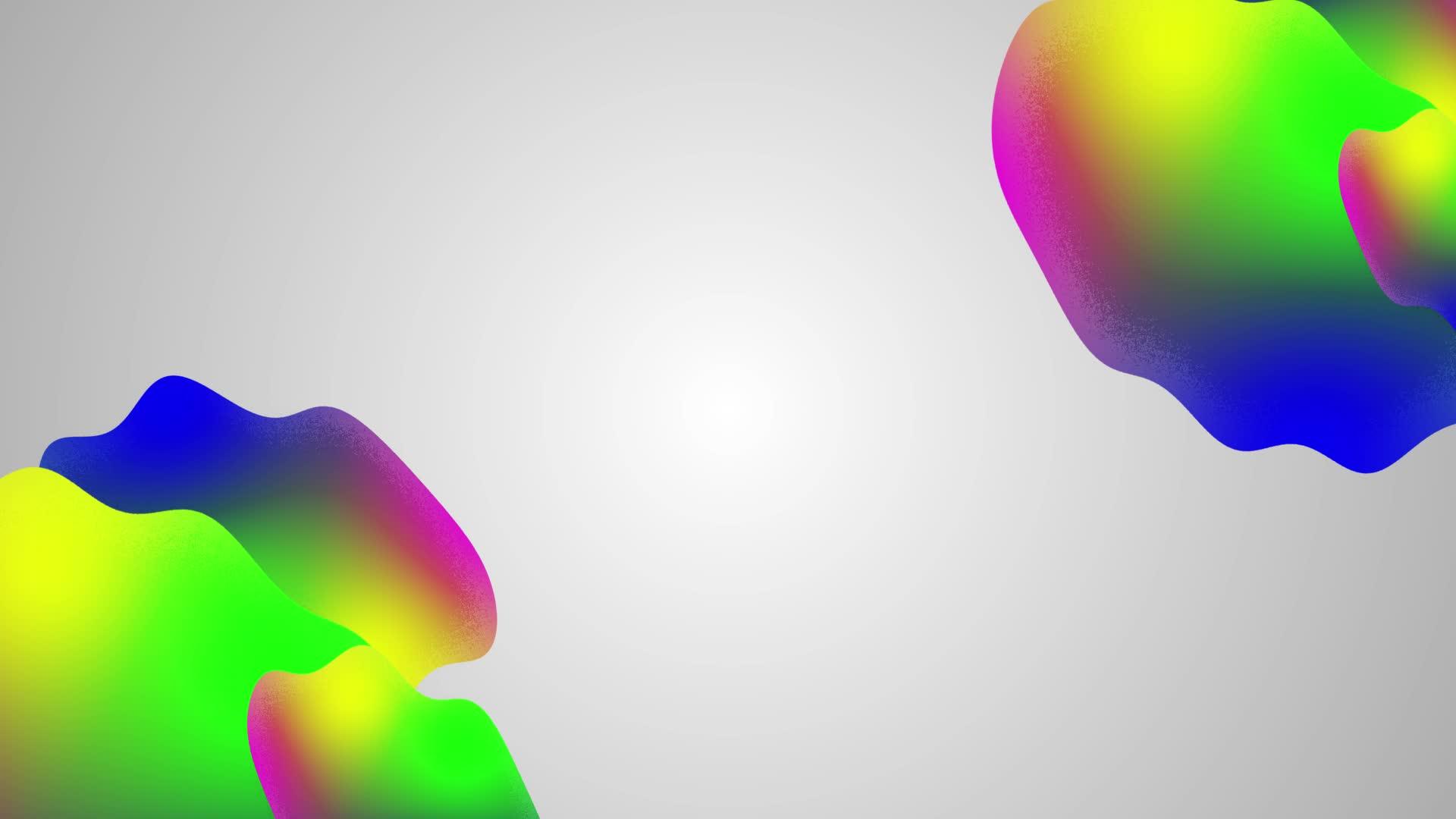 未来派有机液体动画镜头水彩色液体梯度新抽象抽象视频的预览图