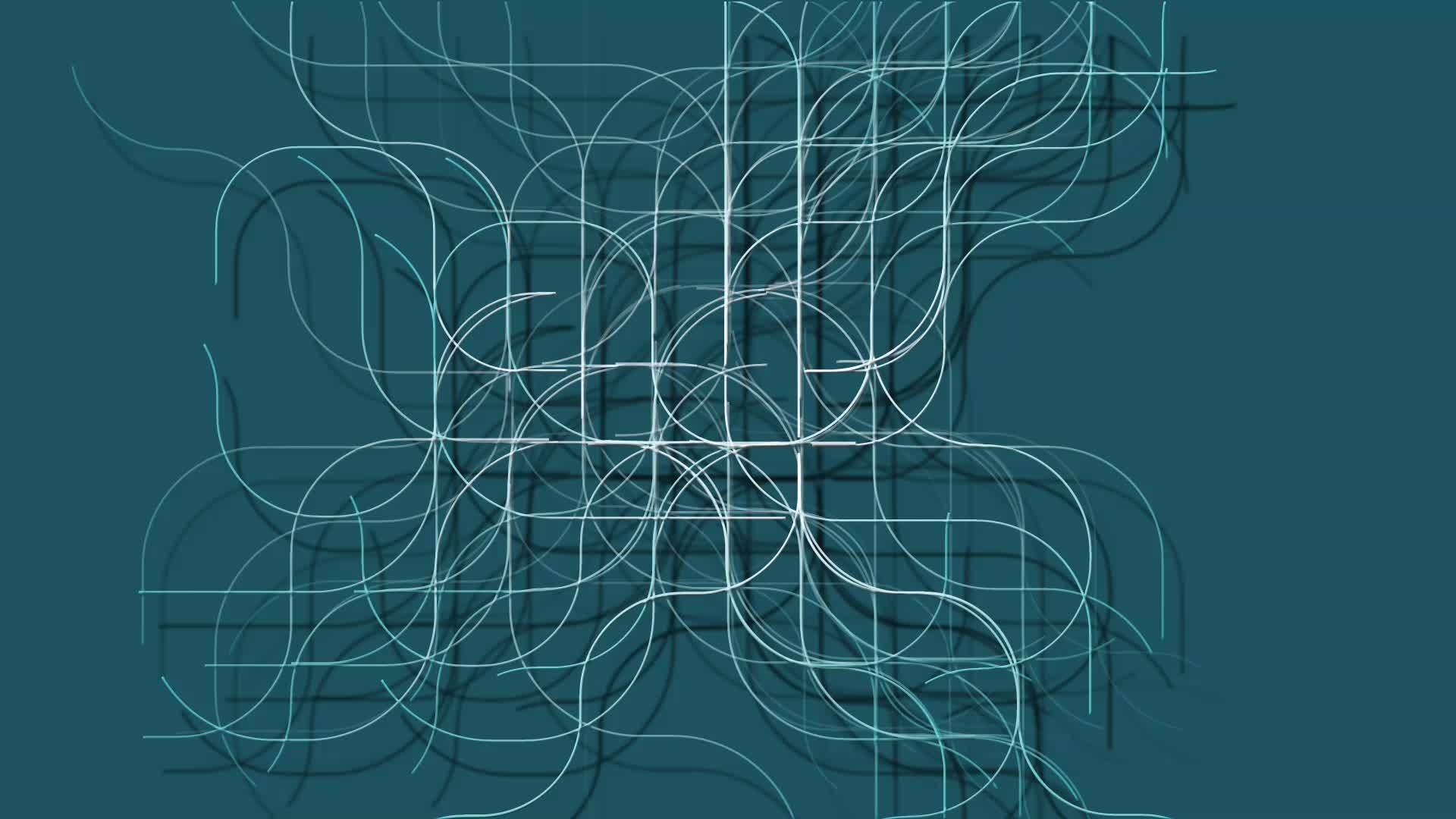 蓝色背景的动画抽象结构视频的预览图