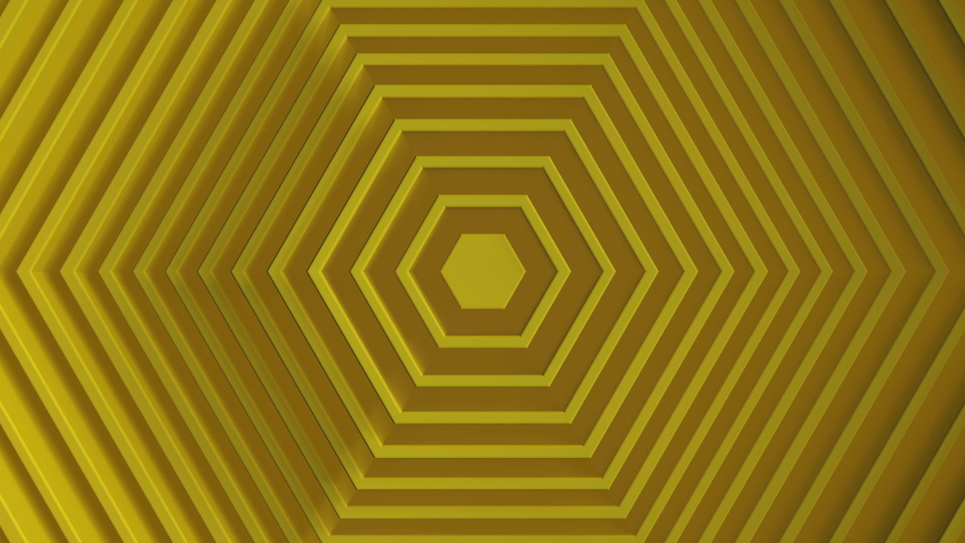 黄色极简主义具有六边形抽象图案的位移效果视频的预览图