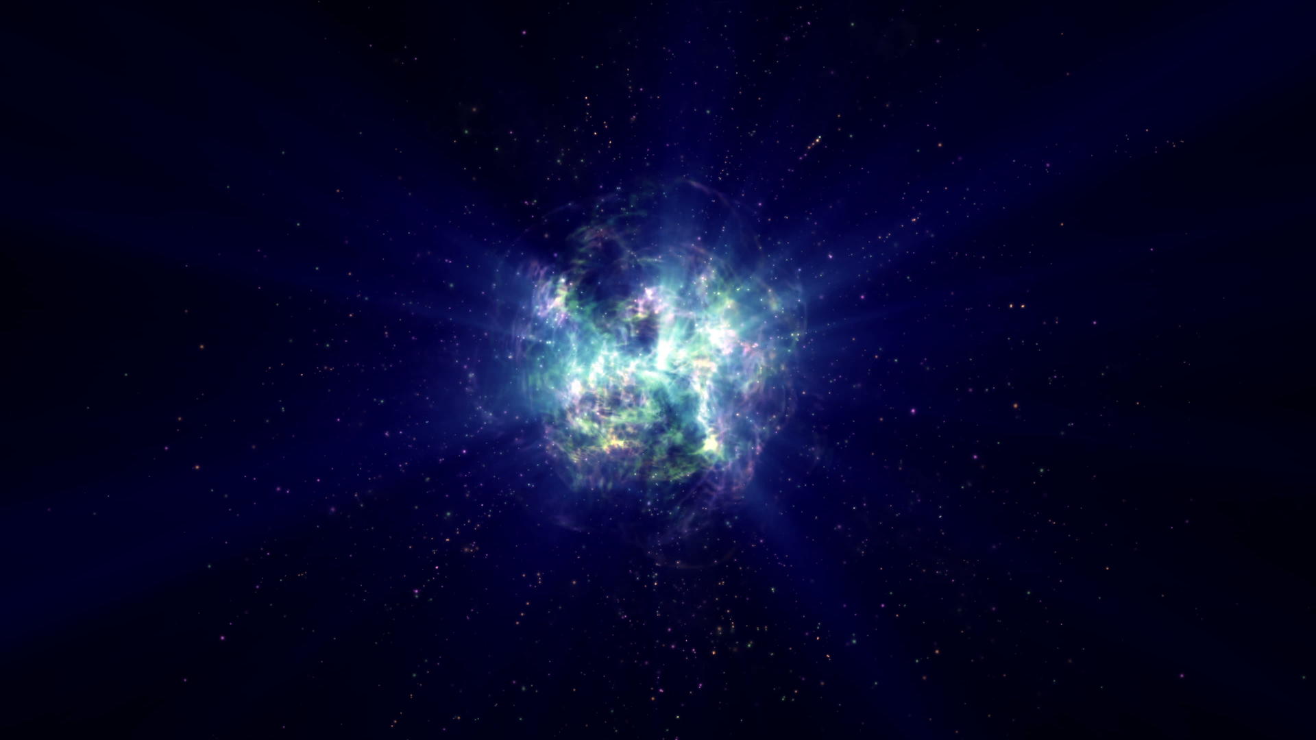 原子粒子颜色能量球4k视频的预览图