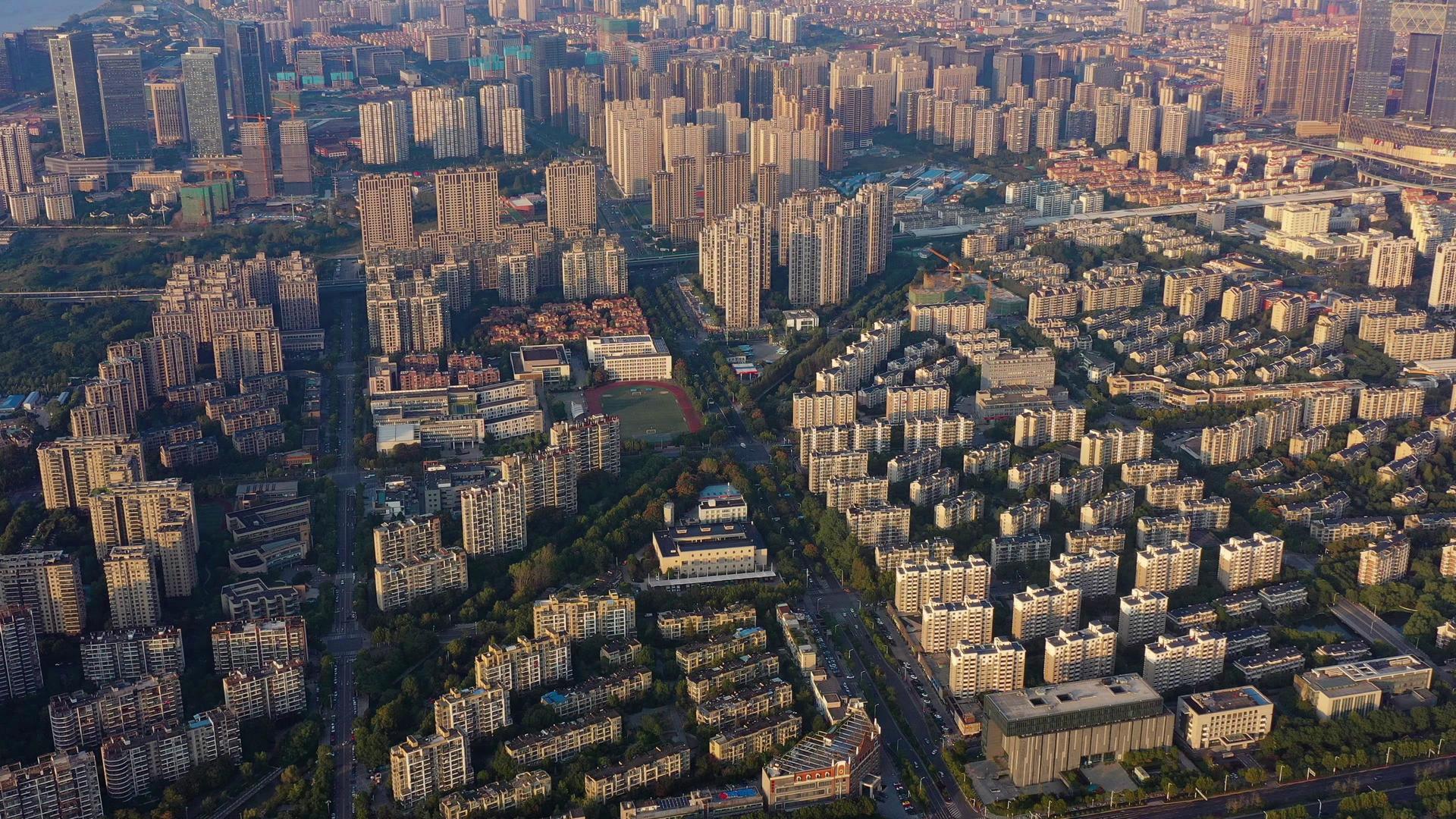 南京河西城城区房地产航拍视频的预览图