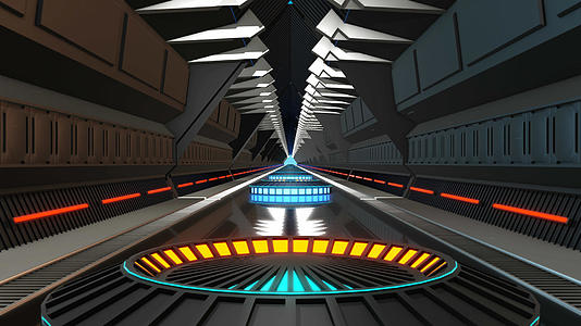 4K三维科技隧道穿梭背景素材视频的预览图