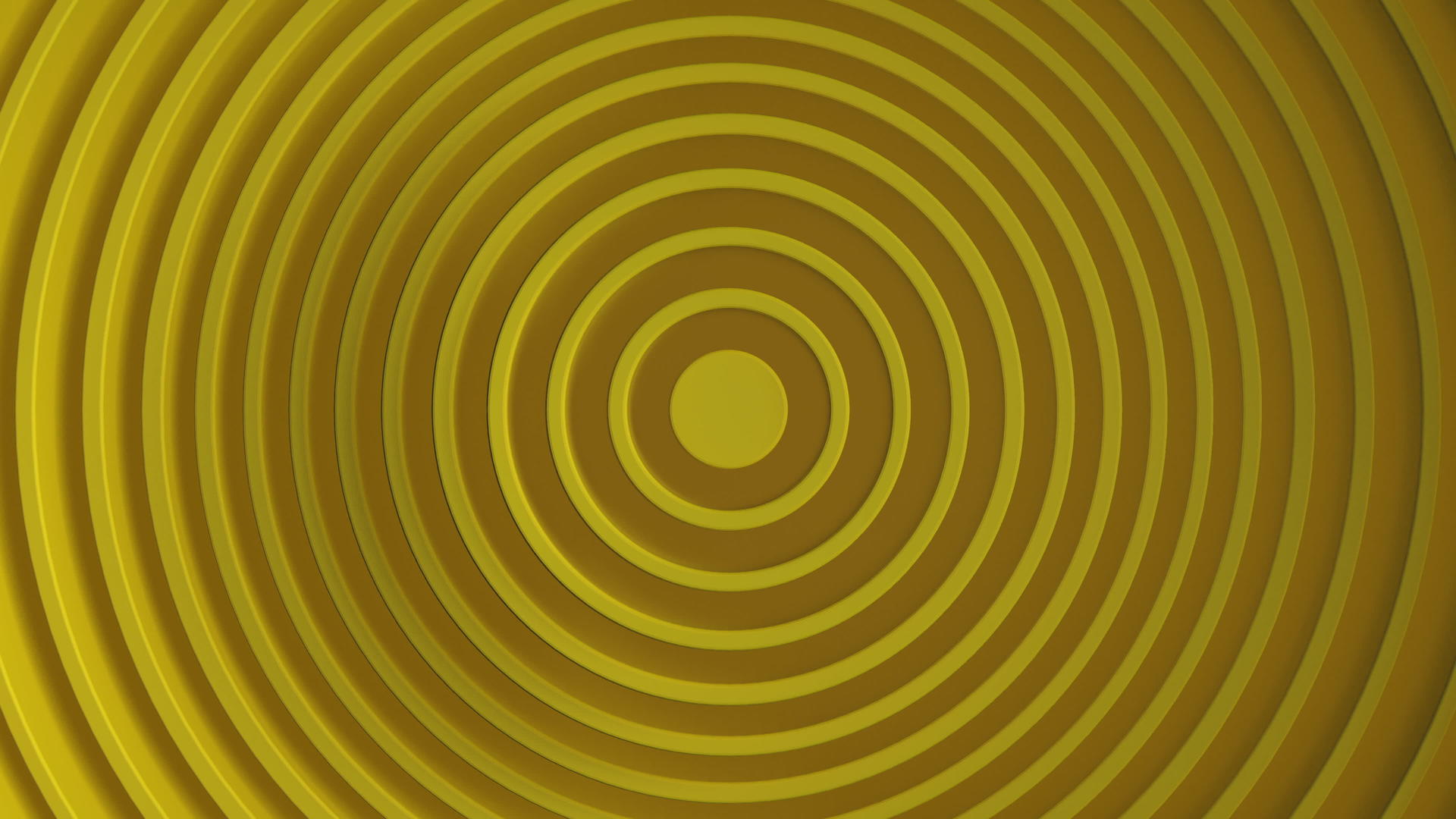 黄色极简主义具有圆形抽象图案白色清洁环动画的位移效果视频的预览图
