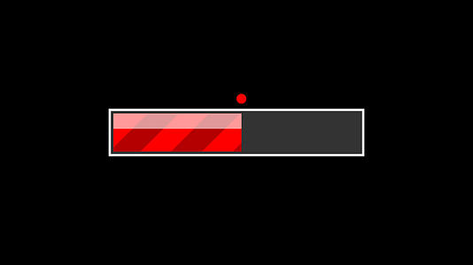红色线框进度条动画视频的预览图