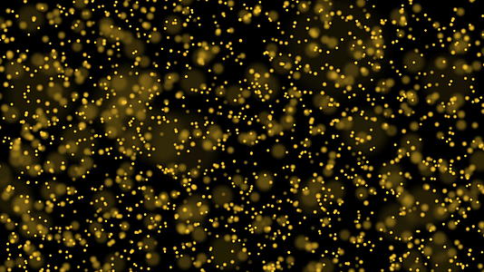 4k运动抽象图像显示颗粒金尘背景黑色背景漂浮在空中视频的预览图