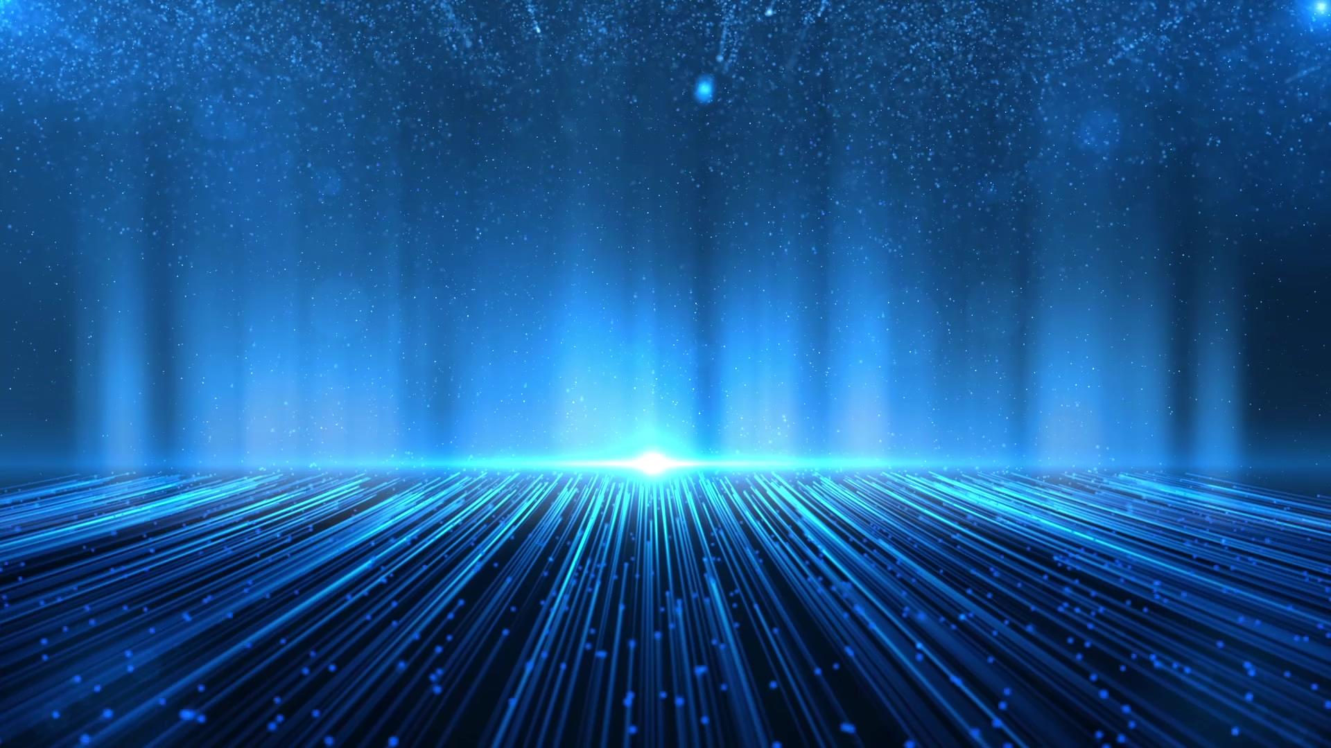 蓝色粒子光线背景视频的预览图
