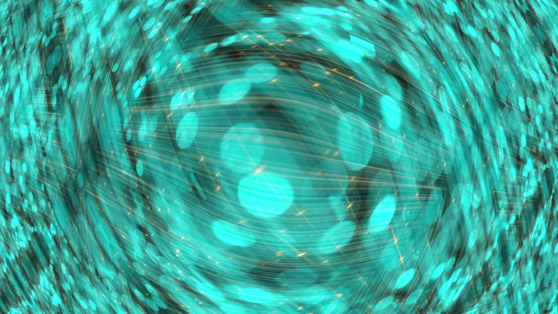 抽象的绿色宝石背景与移动球视频的预览图
