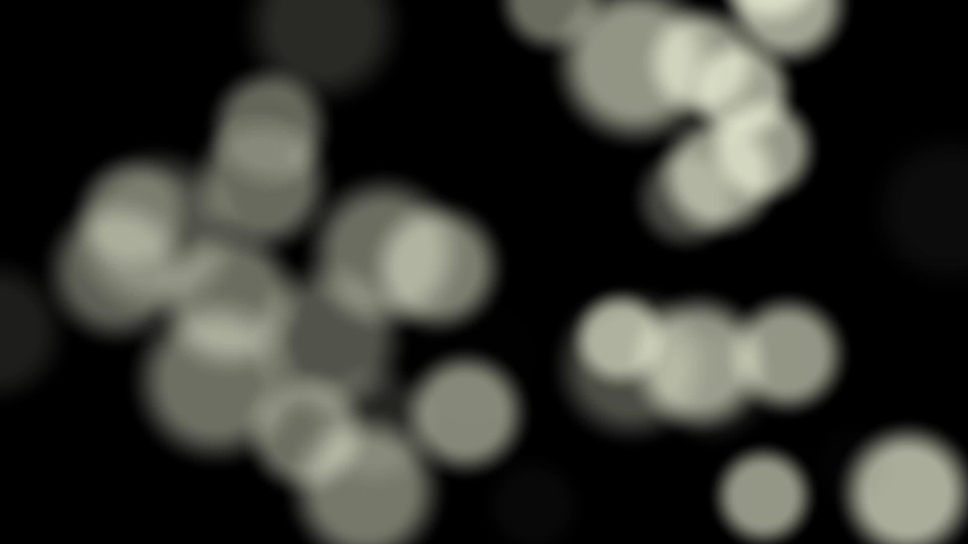 黑色背景上的无焦四角粒子视频的预览图