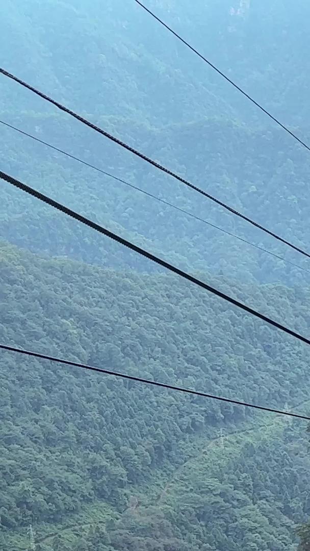 张家界武陵源天子山缆车交通素材湖南5A级旅游景区视频的预览图