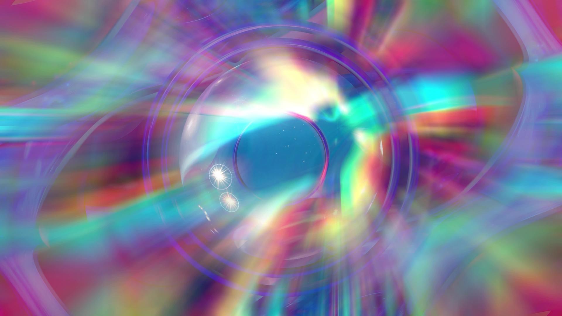 抽象的未来背景与彩虹射线视频的预览图