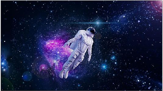 太空宇航员背景视频的预览图