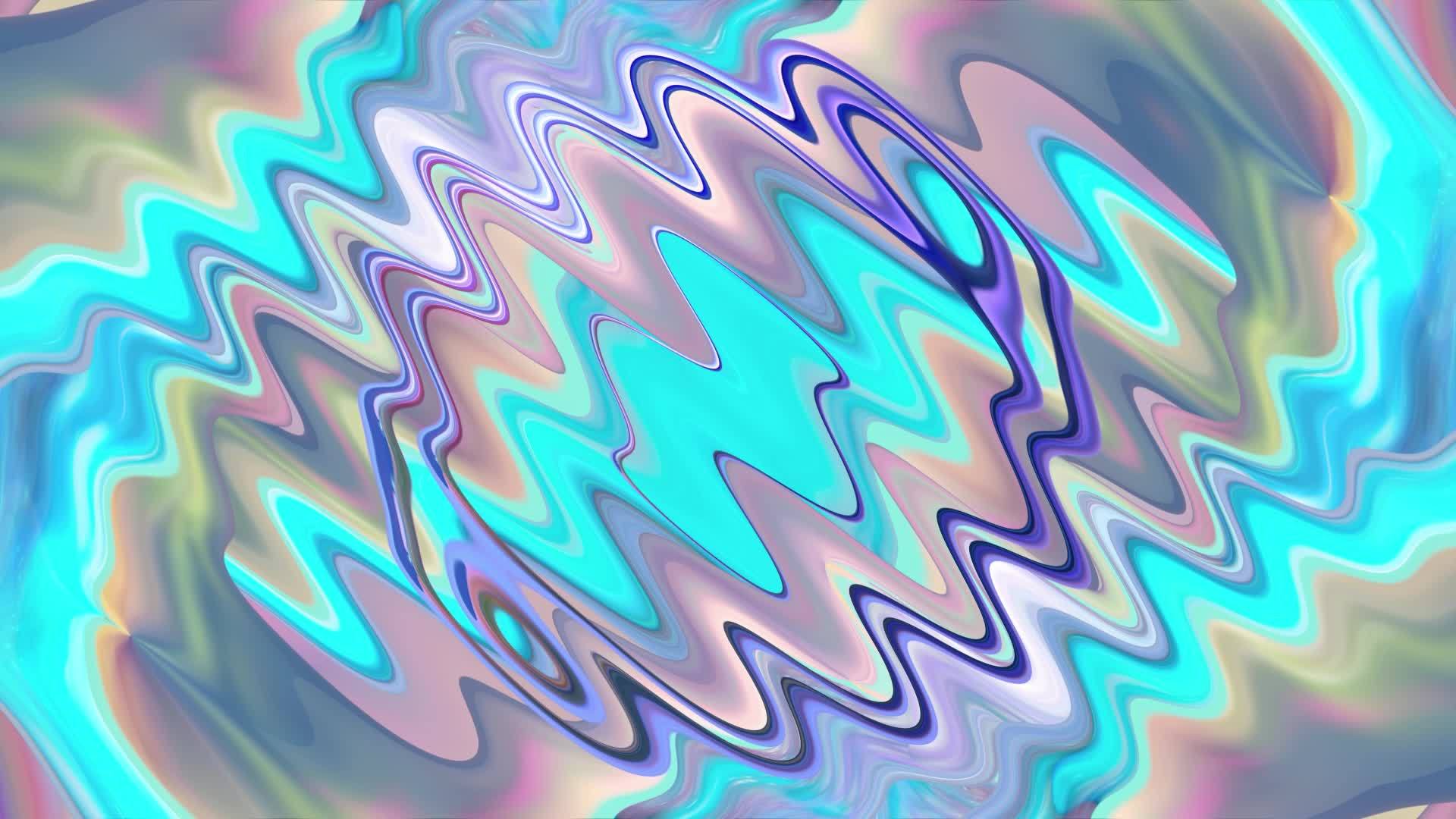 抽象的蓝色背景波视频的预览图