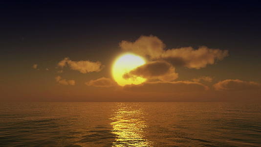 海洋上的日落视频的预览图