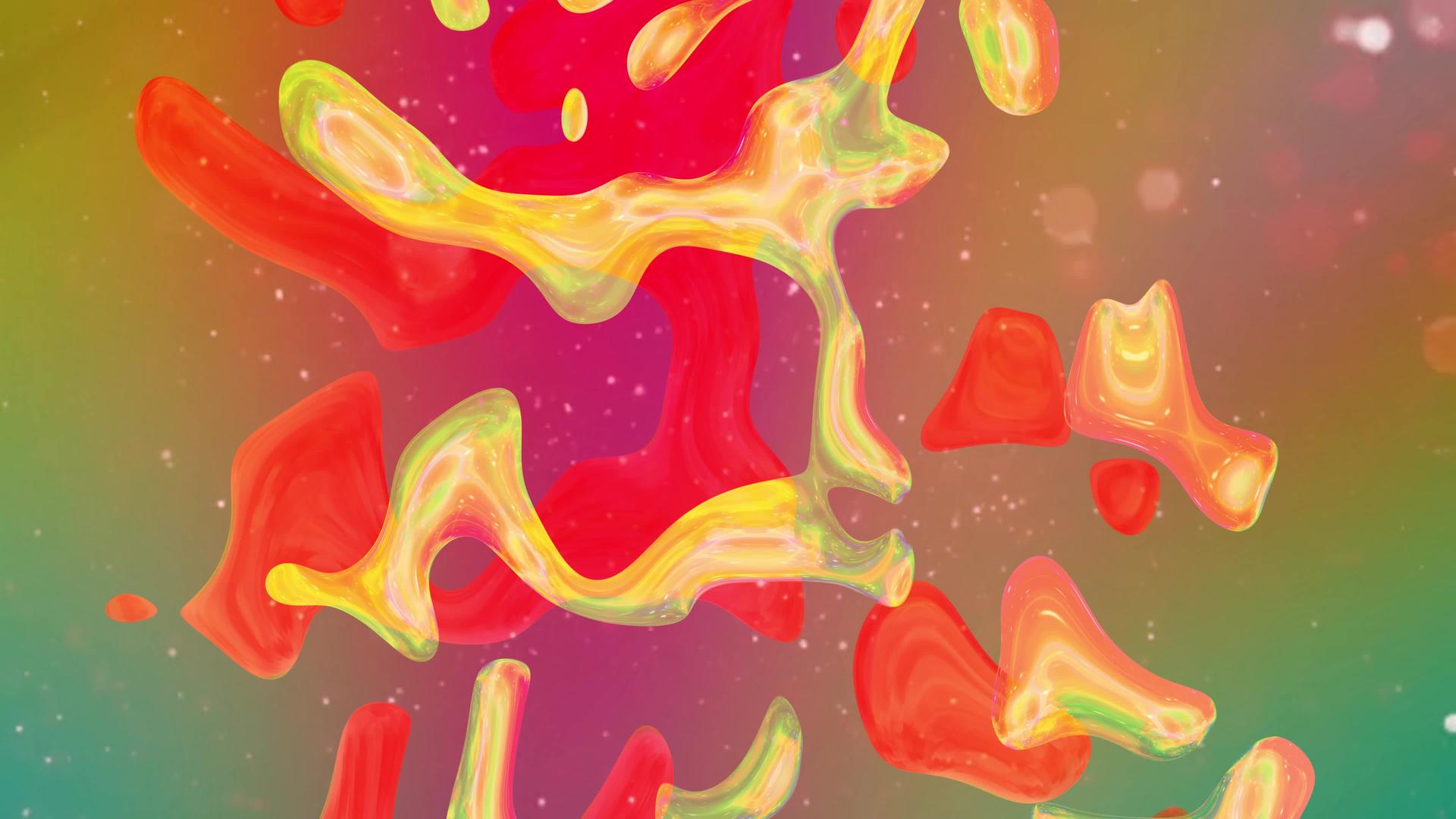 抽象的背景与泡沫的变化视频的预览图