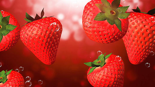 草莓素材视频的预览图
