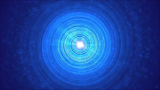 蓝色粒子光圈背景视频的预览图