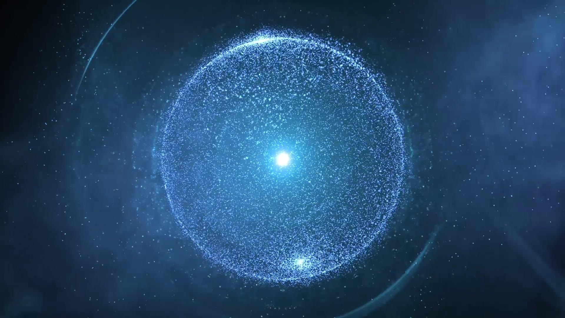 粒子球体背景视频的预览图