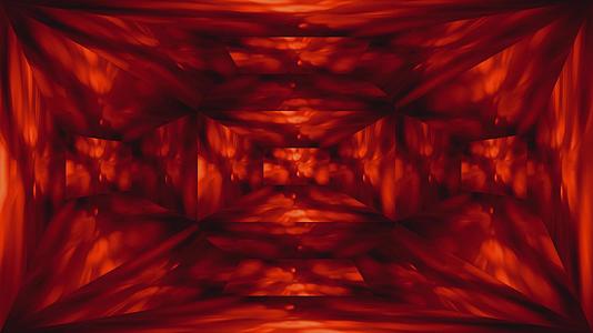 抽象水晶红色动画背景背景视频的预览图