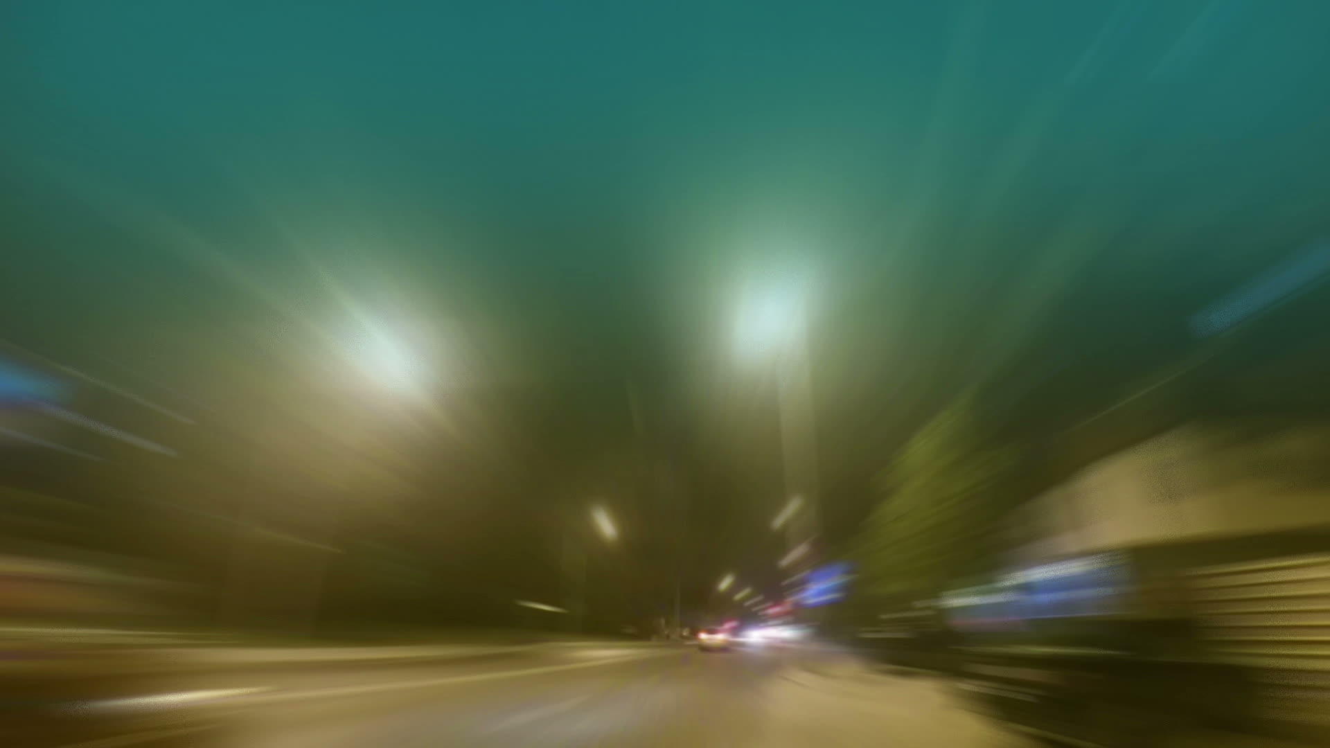 夜间交通时间的过错轮动视频的预览图