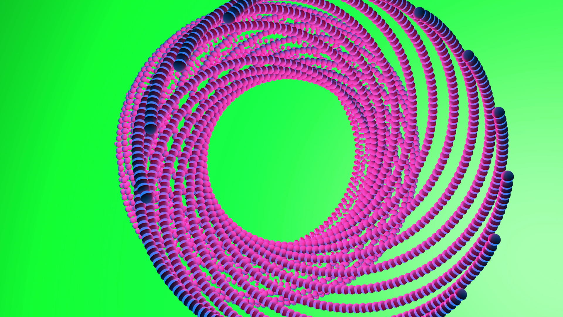 球体动画结合了螺旋形状和形状变化视频的预览图