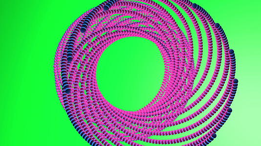 球体动画结合了螺旋形状和形状变化视频的预览图